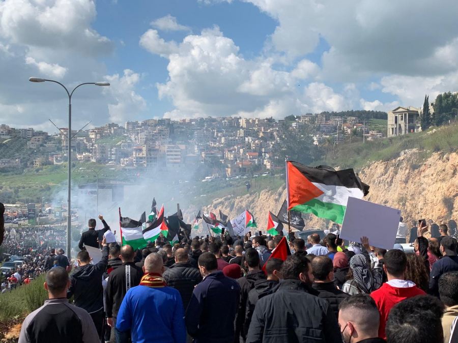 صور وفيديو : اعداد ضخمة في تظاهرة الغضب بام الفحم